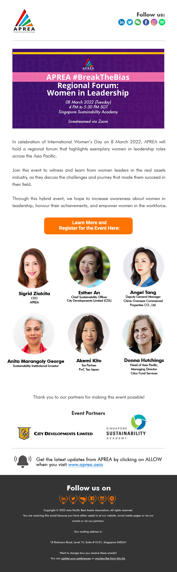 APREA Emailer March4 Womens Biz Emailer copy